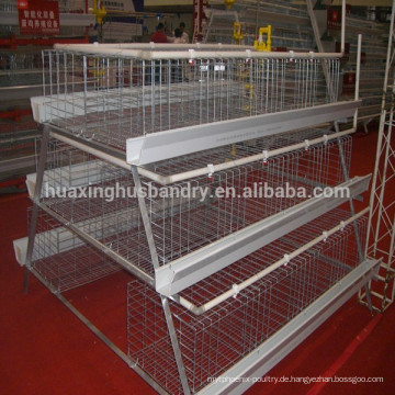 Galvanisierter automatischer Low-Cost-Broiler-Hühnerkäfig